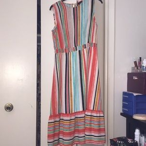 Striped long dress